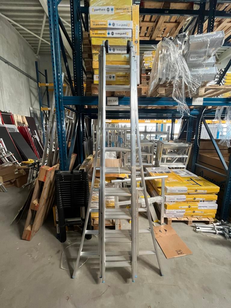 Eurostairs 3x10 Nieuwe Professionele Ladder, Doe-het-zelf en Verbouw, Ladders en Trappen, Ophalen, Zo goed als nieuw, Ladder, Opvouwbaar of Inschuifbaar