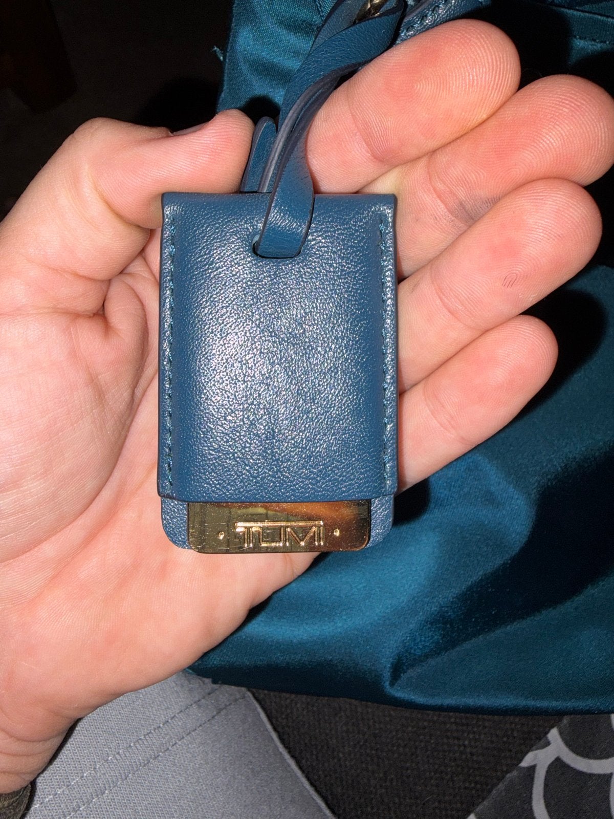 Tumi Schoudertas - Teal Blauw, Overige merken, Blauw, Ophalen of Verzenden, Zo goed als nieuw