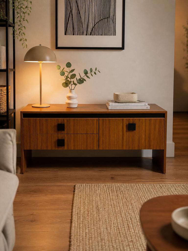 Vintage Pastoe stijl dressoir / lowboard - Brutalist, Gebruikt, 100 tot 150 cm, Ophalen of Verzenden, Minder dan 100 cm