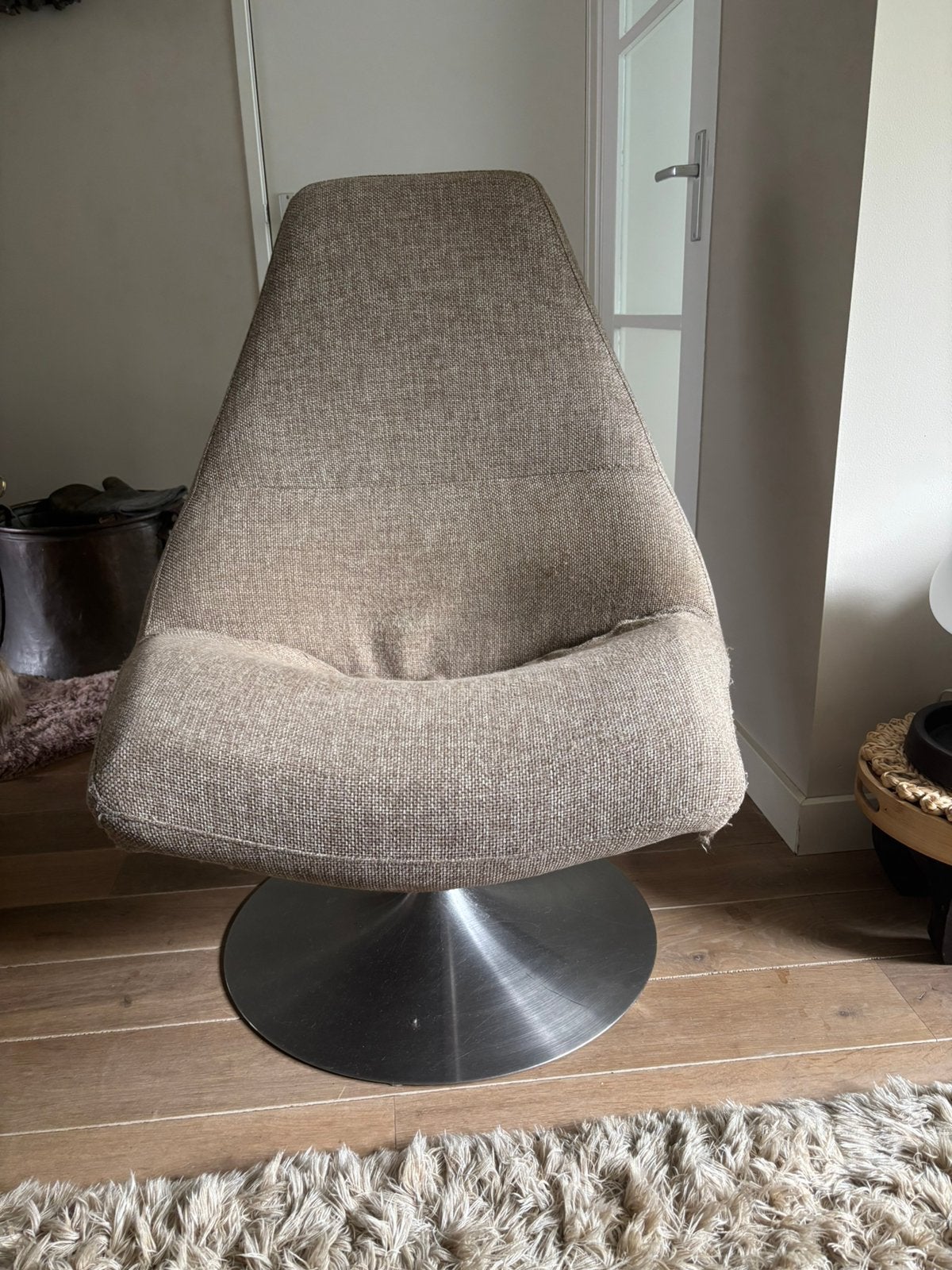 Draaifauteuil, t.e.a.b., Ophalen, Gebruikt, 75 tot 100 cm, Stof