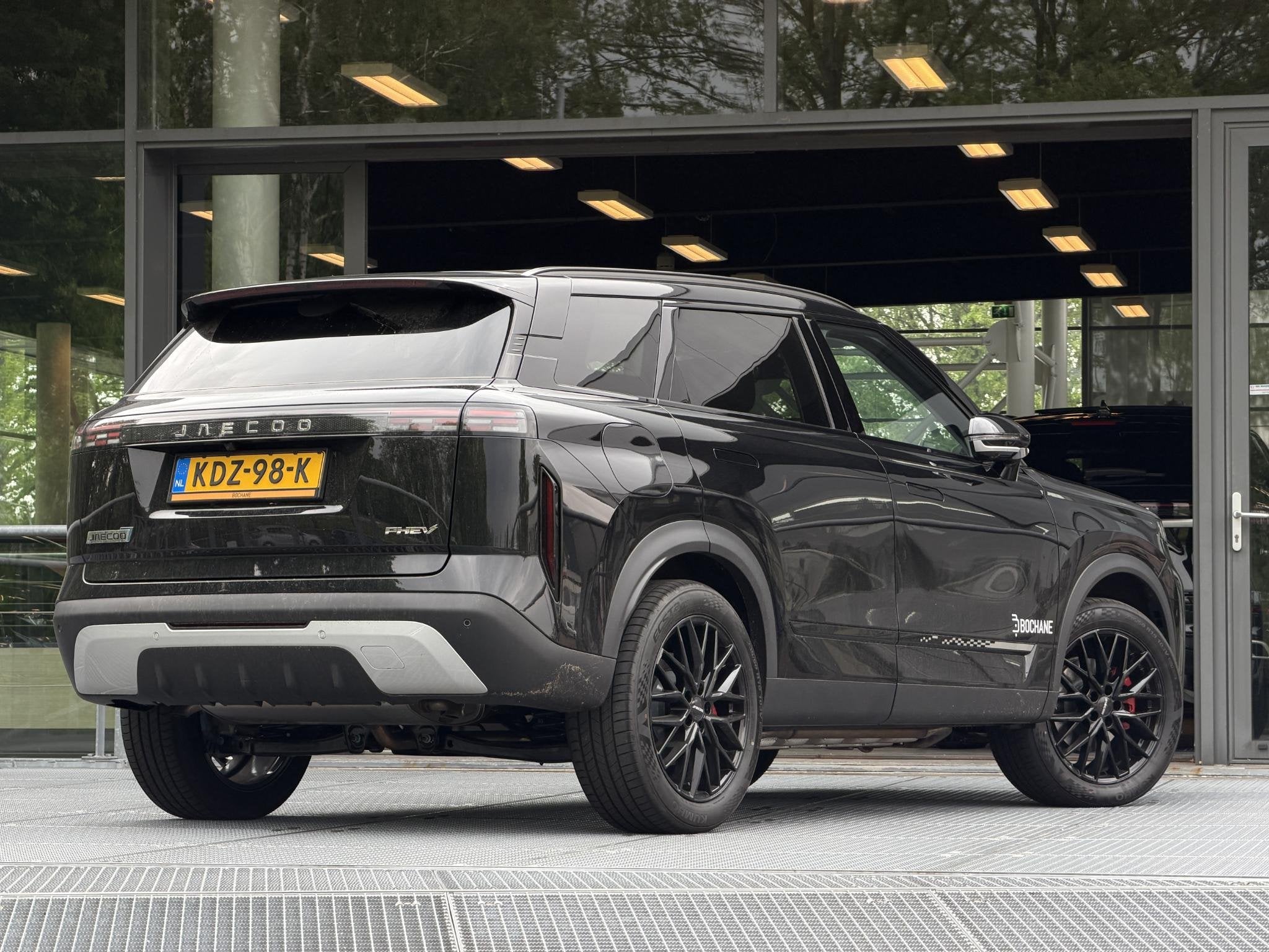 Jaecoo 7 1.5 GDI SHS-P Exclusive Black Edition | DEMO, Auto's, Overige Auto's, 347 pk, Zwart, Bedrijf, 42 km/l
