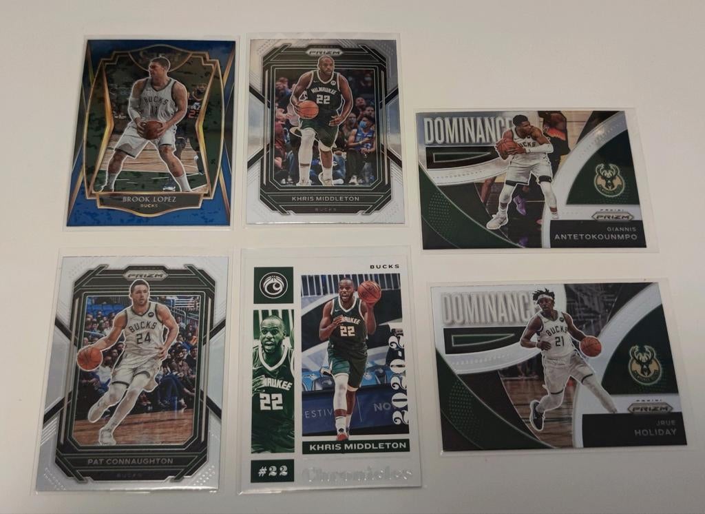 NBA basketbal kaarten Milwaukee Bucks, Hobby en Vrije tijd, Verzamelkaartspellen | Overige, Ophalen of Verzenden