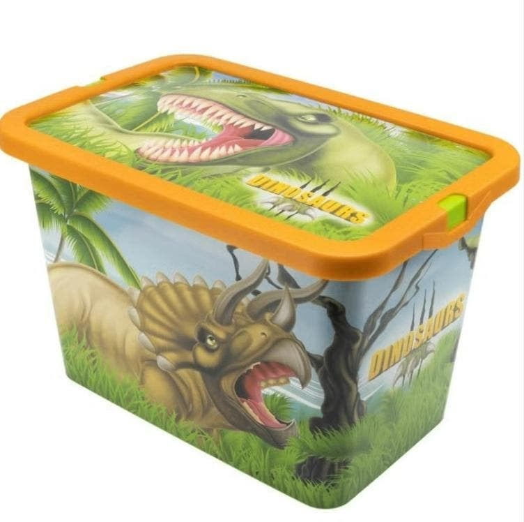 Dinosaurus Opbergbox - Dino Clickbox - 7 Liter, Nieuw, Ophalen of Verzenden, Nvt, Nvt