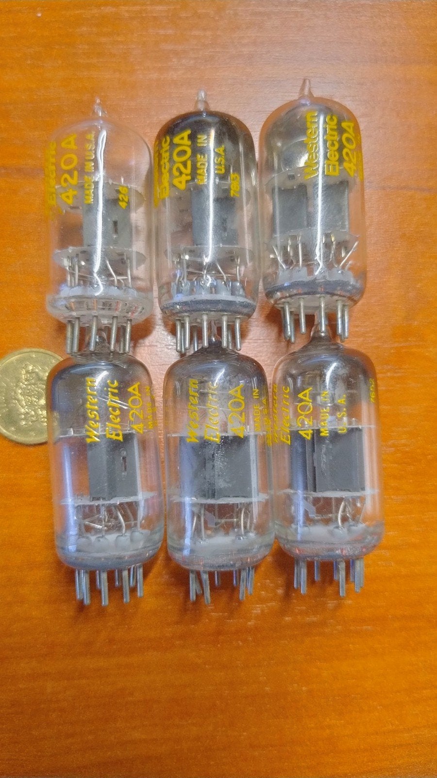 Set van 6x Western Electric 420A / 5755 Buizen – Ongetest –, Ophalen of Verzenden