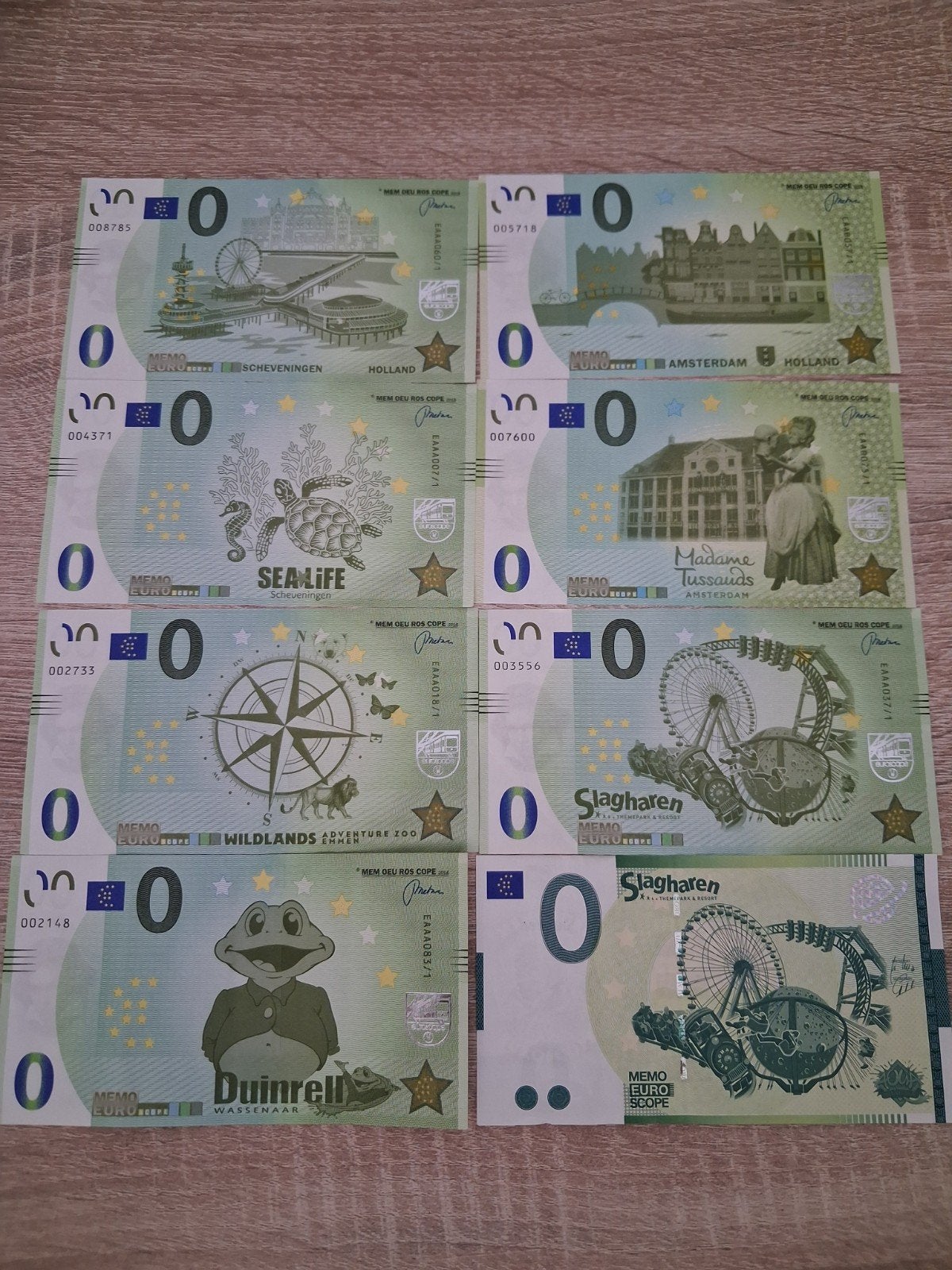 Memodaille biljetten 0 euro, Ophalen of Verzenden, Euro's