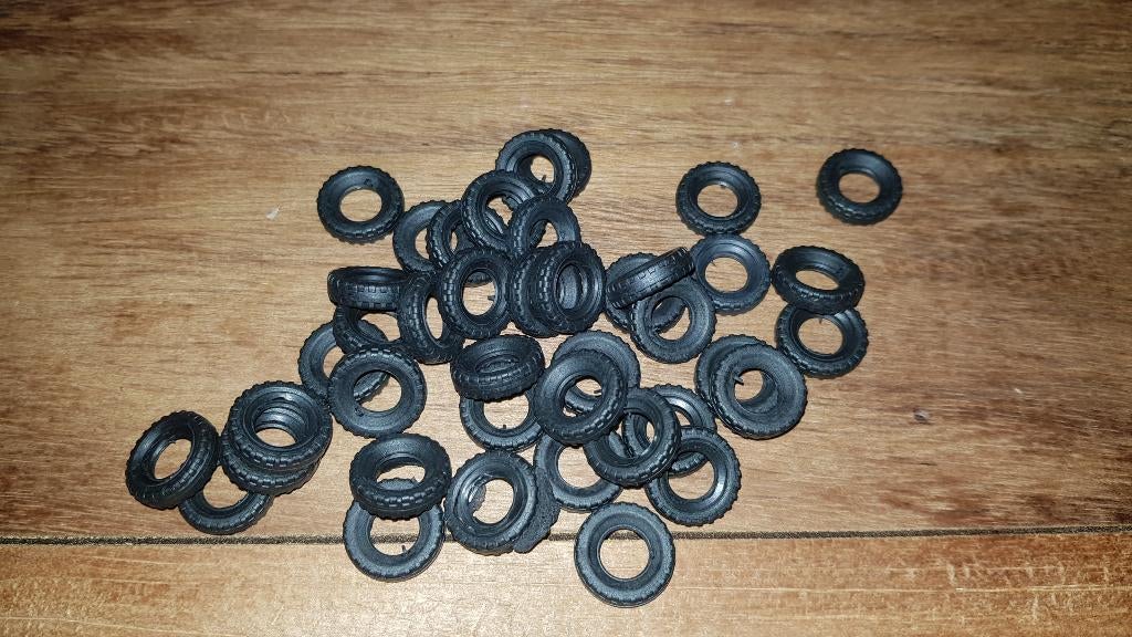 Bandjes Dinky Toys 15 mm zwart block, Verzenden, Nieuw, Auto, Dinky Toys