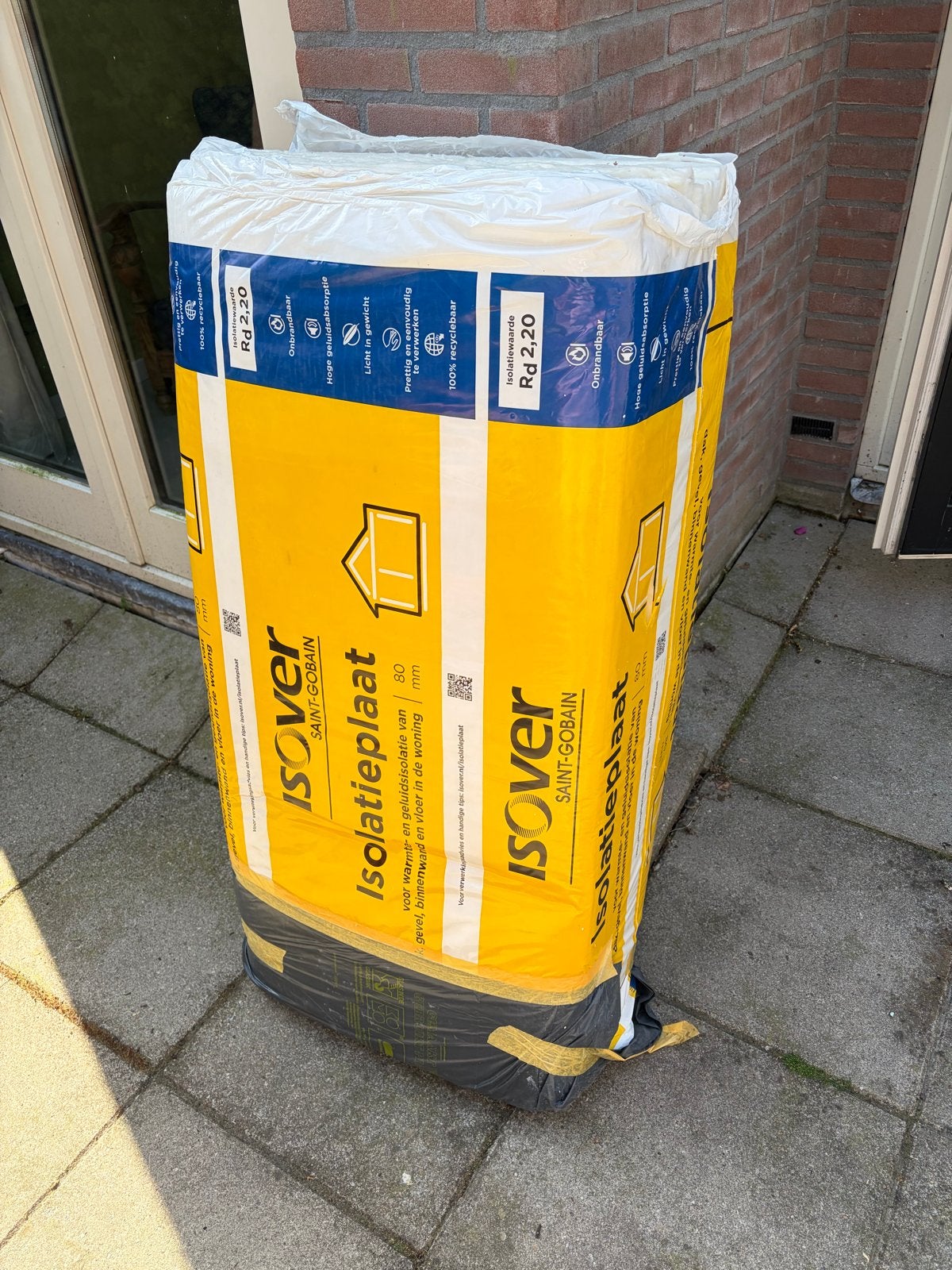 Isover Isolatieplaat 80mm - Rd 2,20, Nieuw, Ophalen of Verzenden, Minder dan 5 m², Vloerisolatie