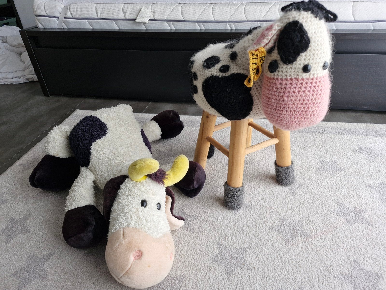 2 knuffelkoeien gratis af te halen, Ophalen of Verzenden, Gebruikt, Overige typen
