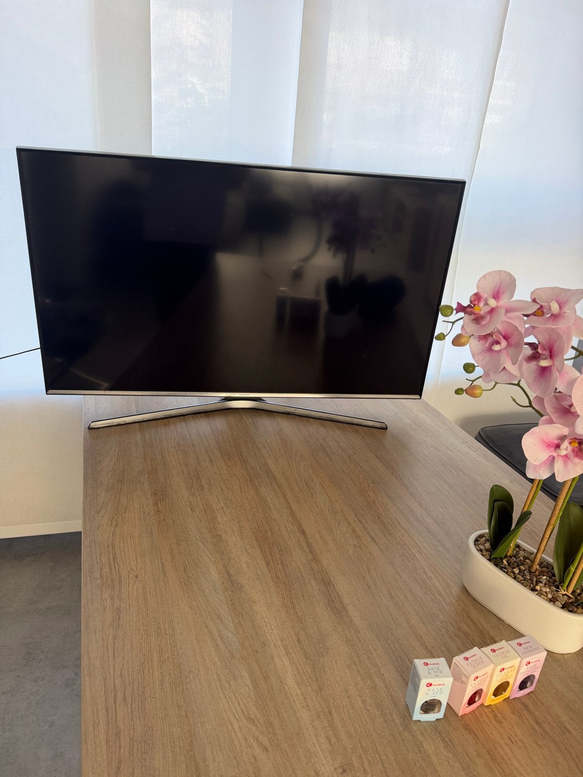 Samsung UE43J5500AW- licht defect scherm, werkt verder prima, Ophalen, Samsung, 100 cm of meer, Smart TV