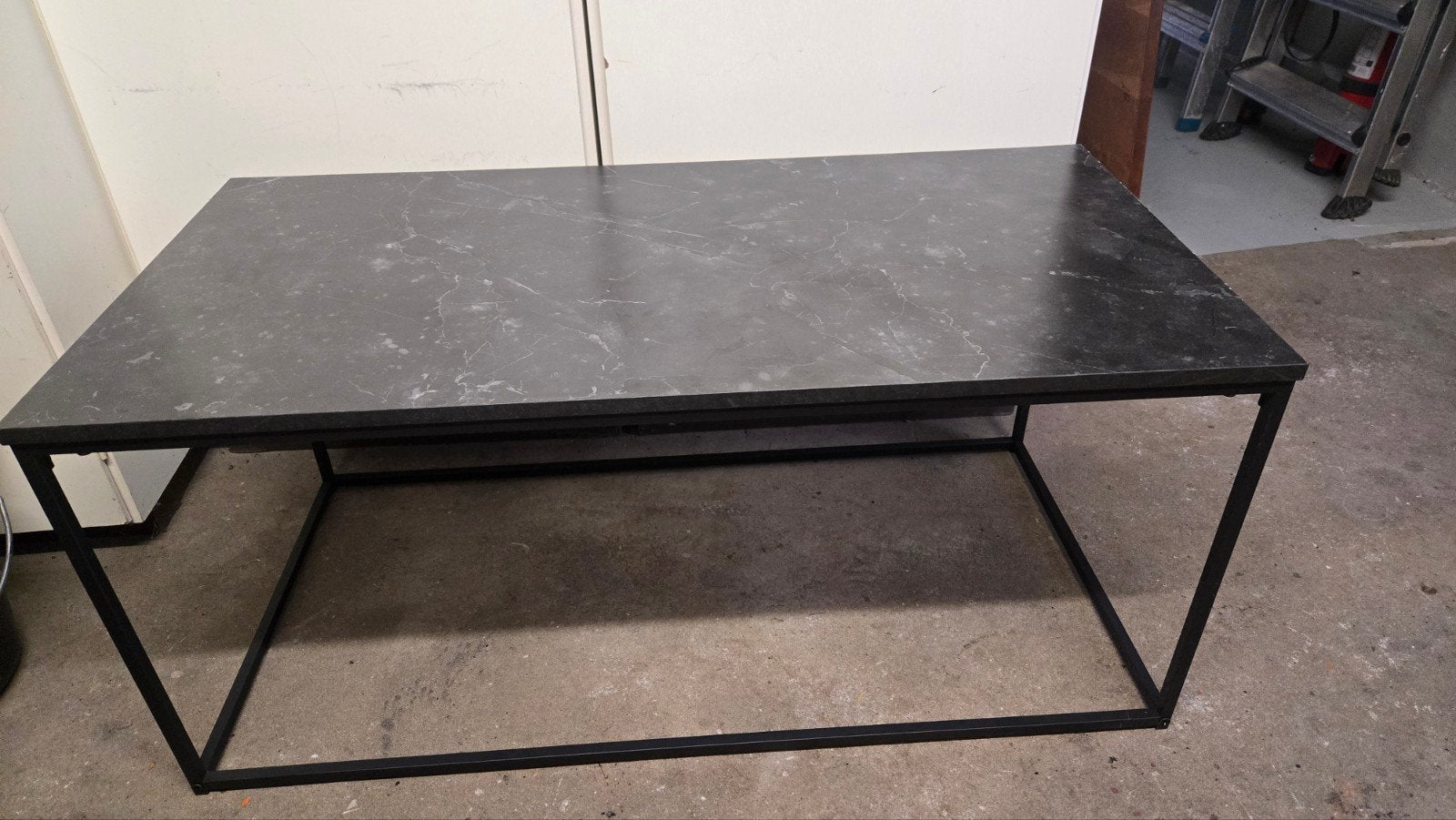 Salontafel - zwart, Huis en Inrichting, Ophalen, 100 tot 150 cm, 50 tot 100 cm, Zo goed als nieuw