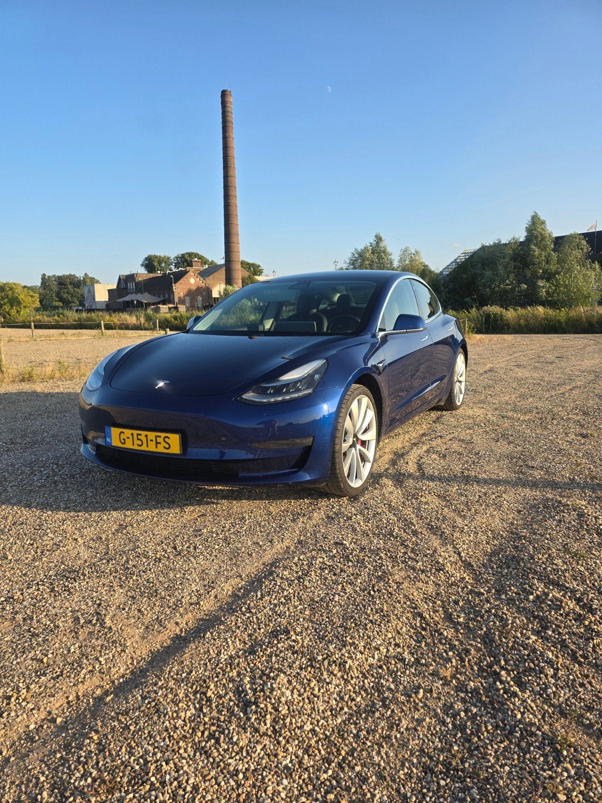 Tesla Model 3 Performance, Automaat, 1831 kg, Zwart, Blauw