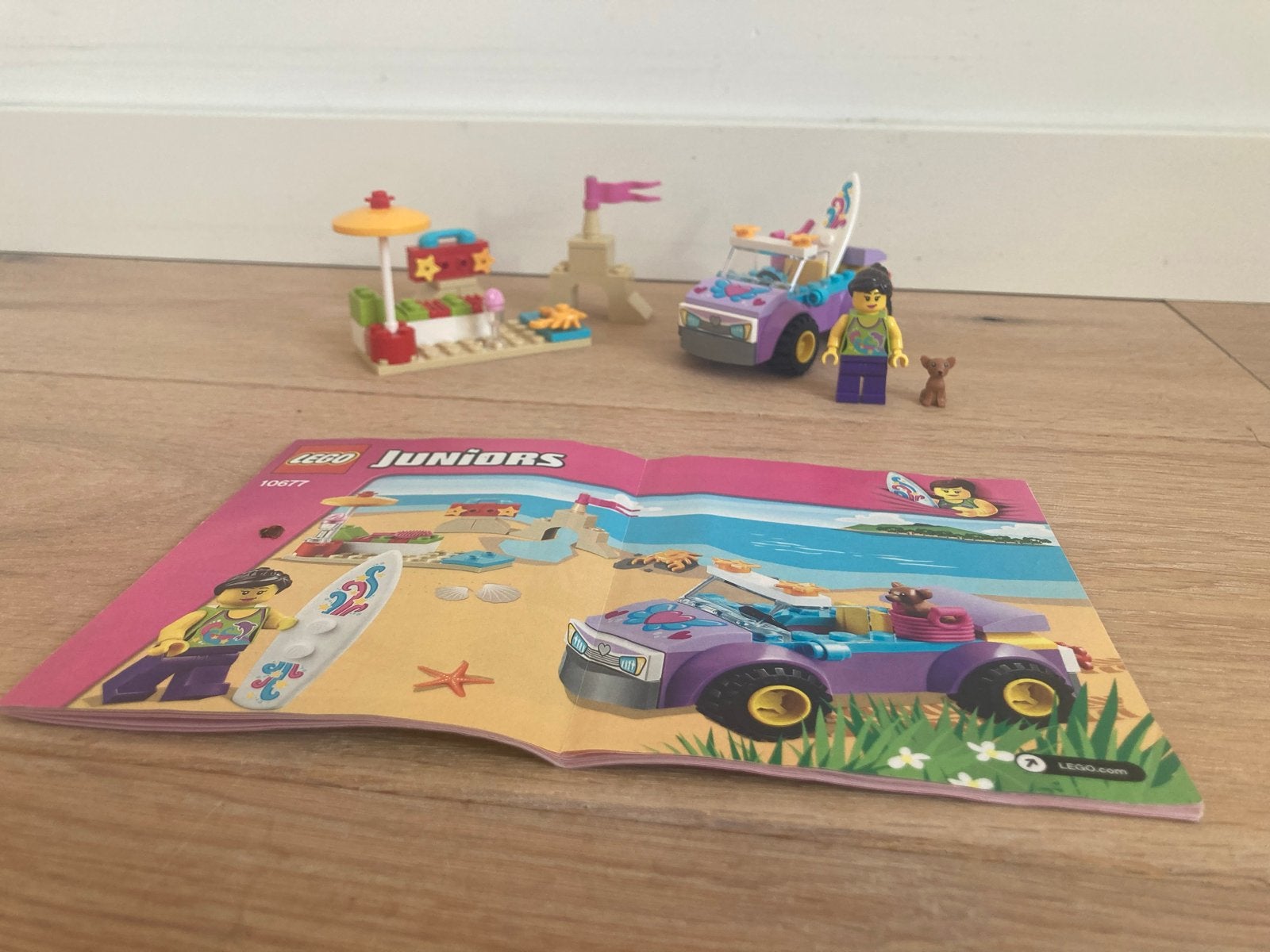 Lego Juniors 10677 Strandbuggy met accessoires en minifiguur, Overige thema's, Lego, Ophalen of Verzenden, Zo goed als nieuw