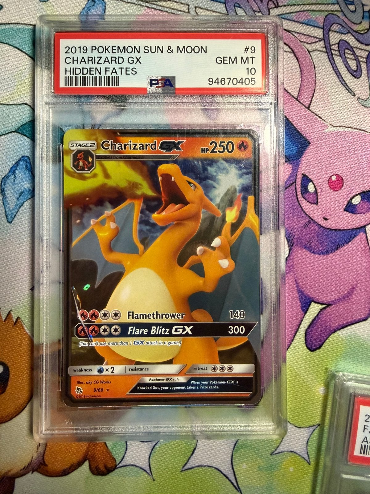 Charizard Gx 9 psa 10, Ophalen of Verzenden, Nieuw