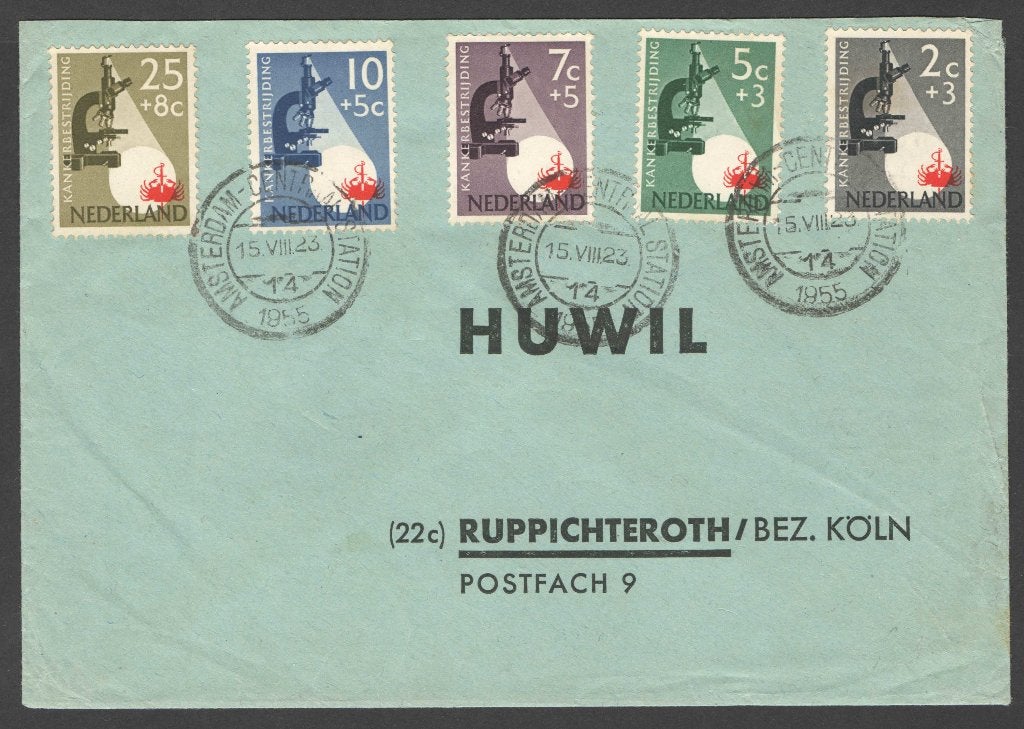 Nederland Cover 661/5 Kankerbestrijding HUWIL, Ophalen of Verzenden, Envelop