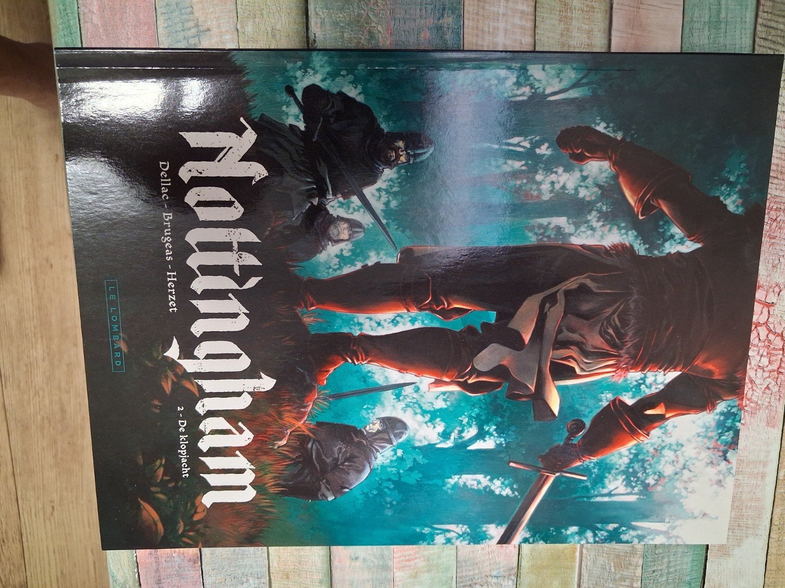 Nottingham 2: De Klopjacht - Softcover Stripboek, Eén stripboek, Ophalen of Verzenden, Zo goed als nieuw, Dellac - Brugas - Herzet