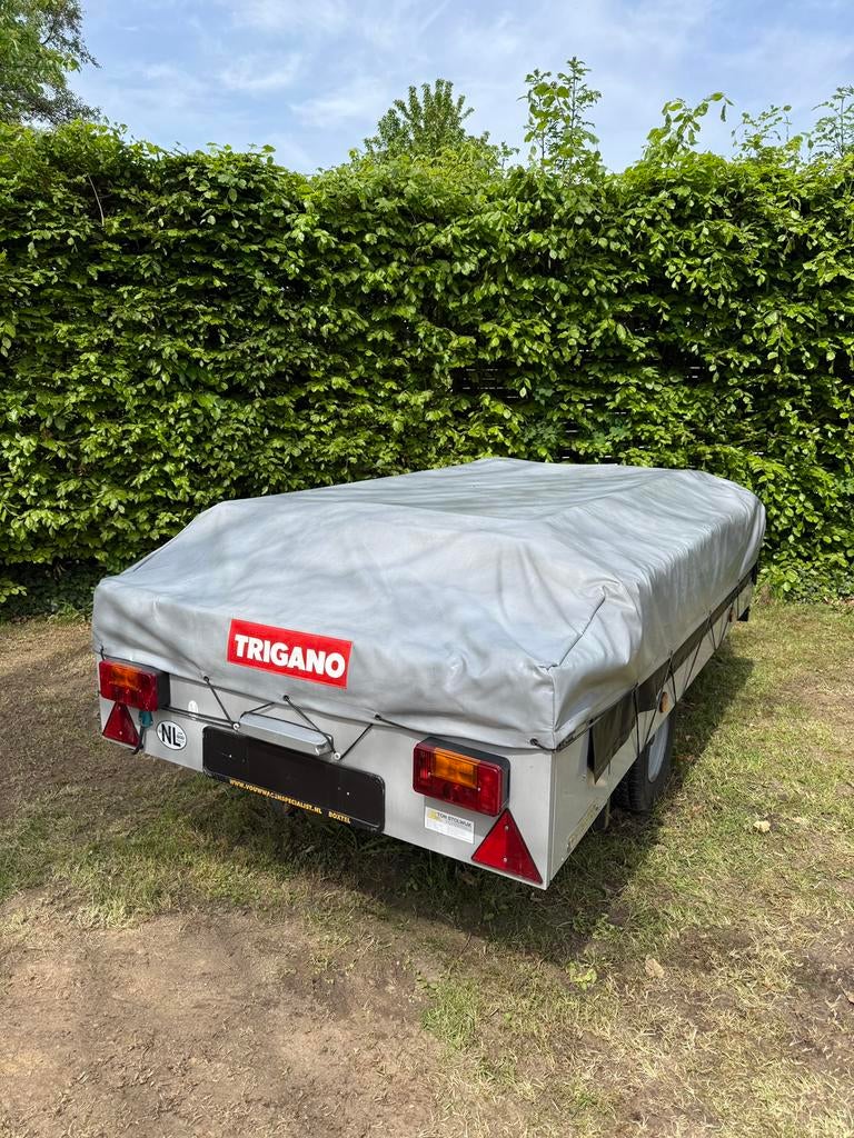 Trigano Oceane GL Vouwwagen, Caravans en Kamperen, Ophalen, Trigano, Blauw, Aanwezig