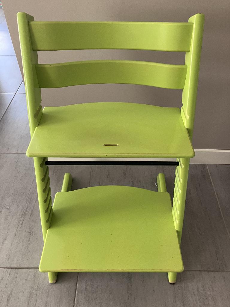Stokke Tripp Trapp meegroei stoel groen, Kinderen en Baby's, Kinderstoelen, Ophalen, Gebruikt, Meegroeistoel