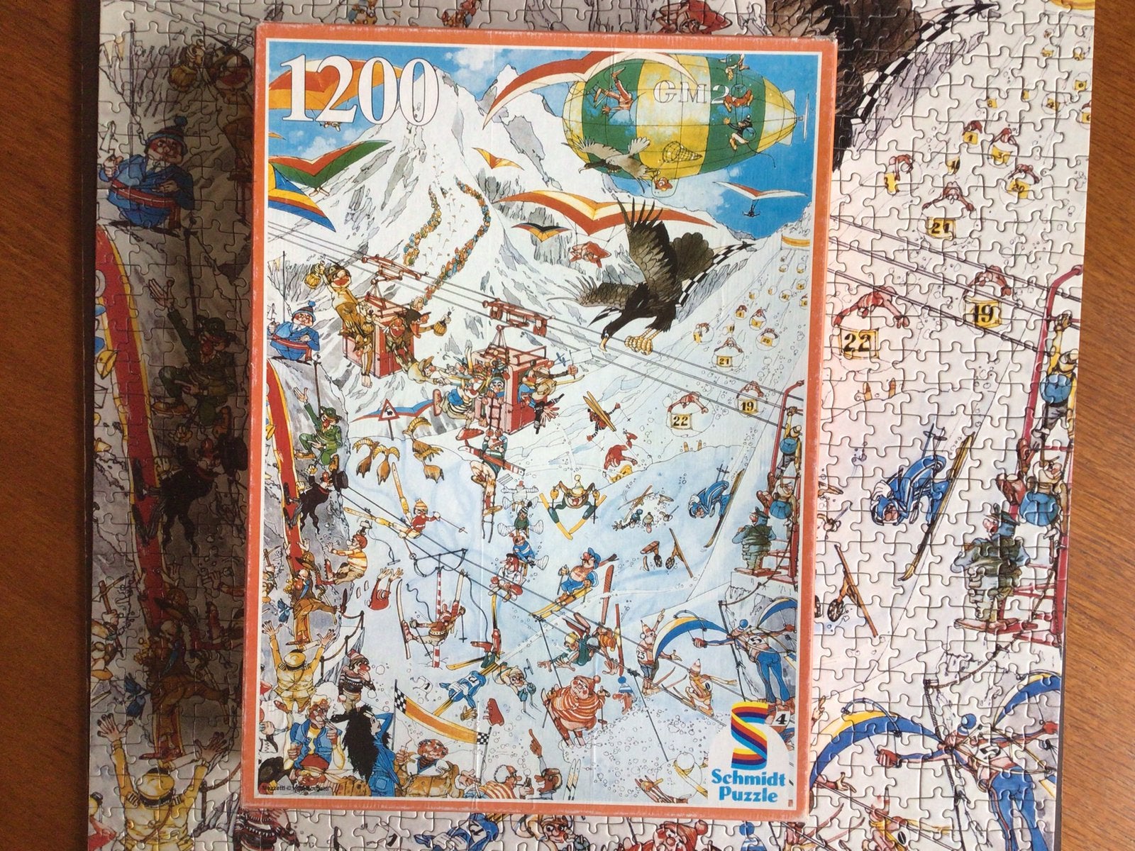 Puzzel. Skiplezier. 1200 stukjes., Ophalen, Zo goed als nieuw