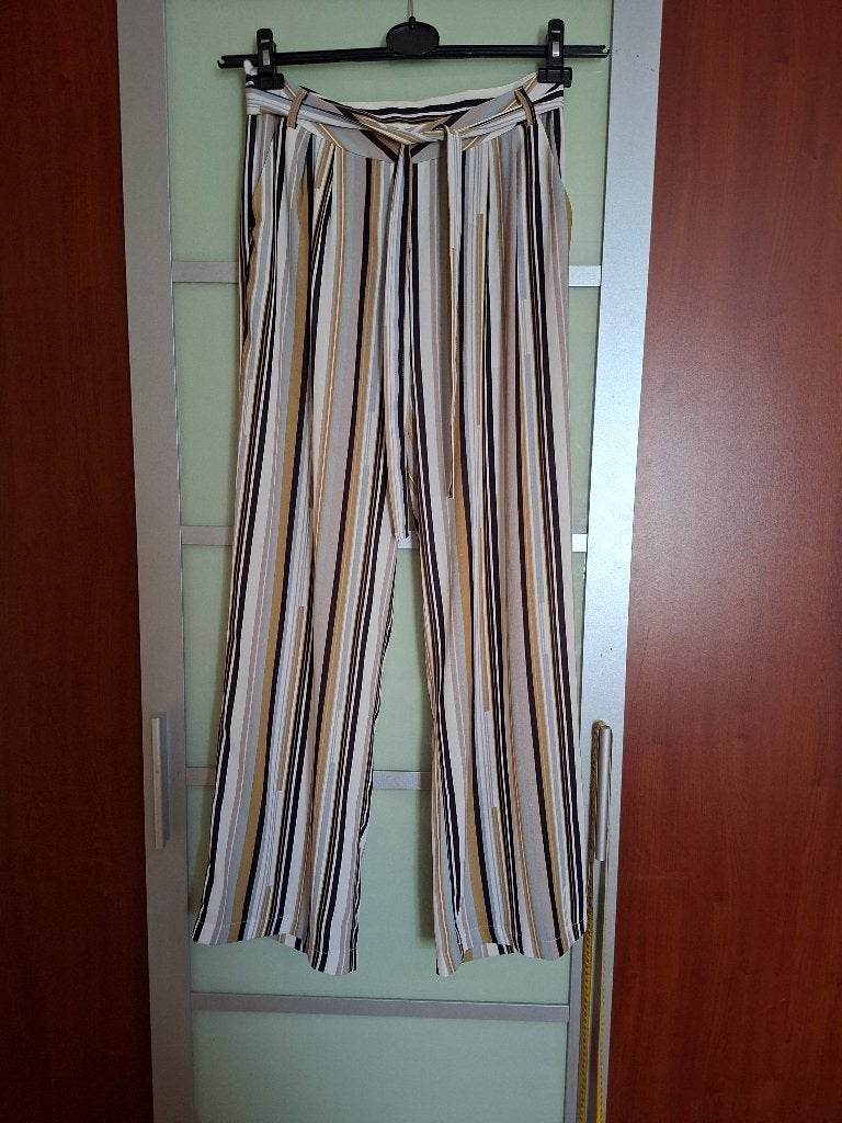 Costes wide-leg pantalon M, Maat 38/40 (M), Wit, Ophalen of Verzenden, Zo goed als nieuw