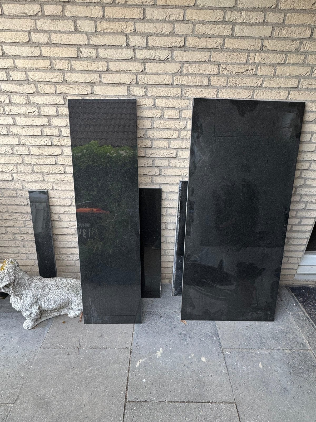 Gratis zwart Graniet, Doe-het-zelf en Verbouw, Tegels, Ophalen, Minder dan 20 cm, Minder dan 5 m², Wandtegels