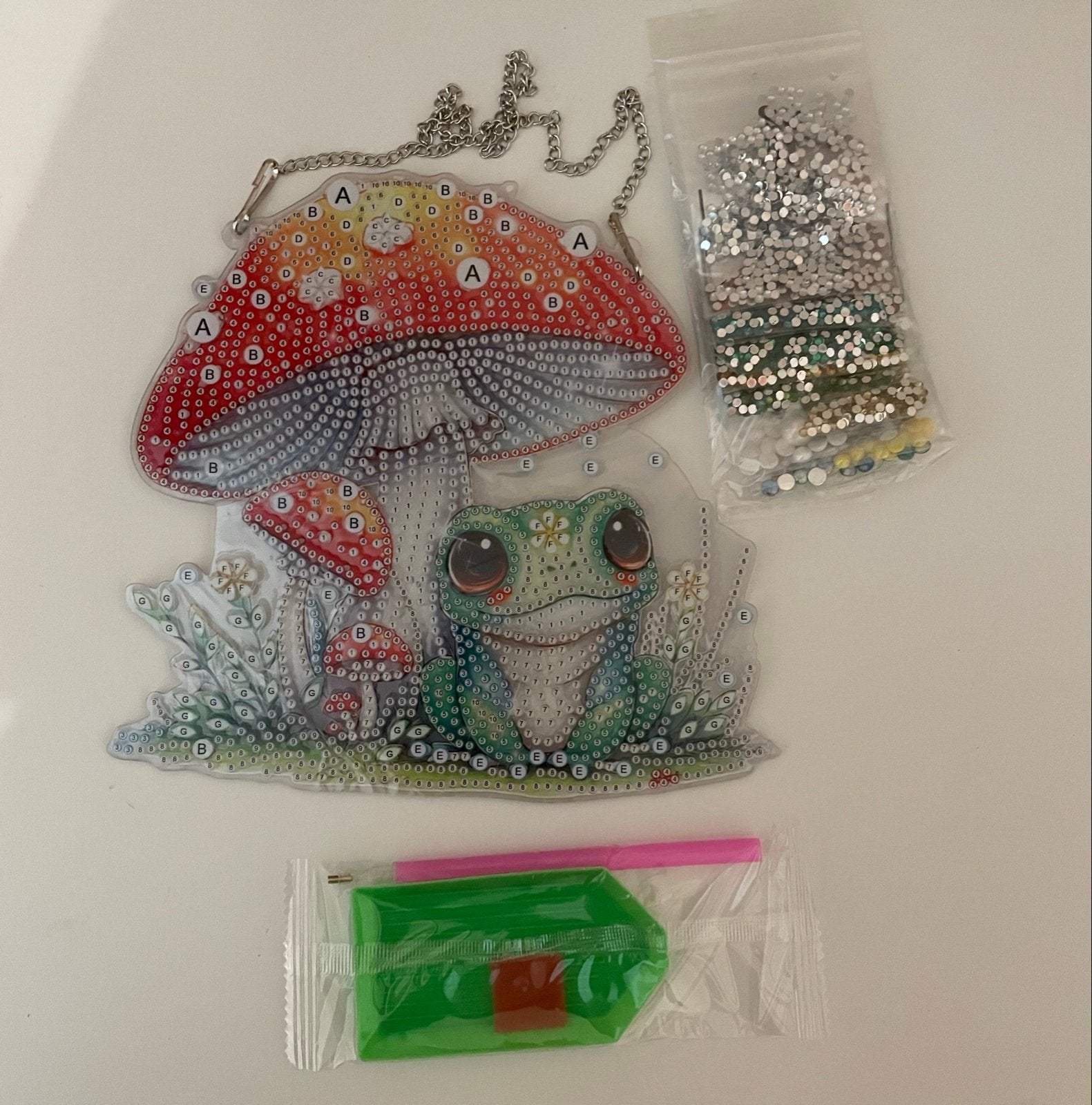 Nieuwe Diamond Painting Raamhanger - Vol Rond Design, Zelfklevend, Nieuw, Meerkleurig, Ophalen of Verzenden