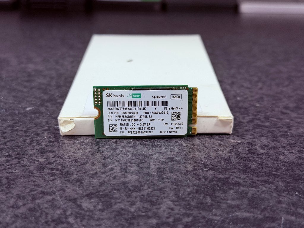 SKHynix BC511 NVMe m.2 SSD - 256GB - 1 beschikbaar, Intern, Gebruikt, 256GB, Skhynix
