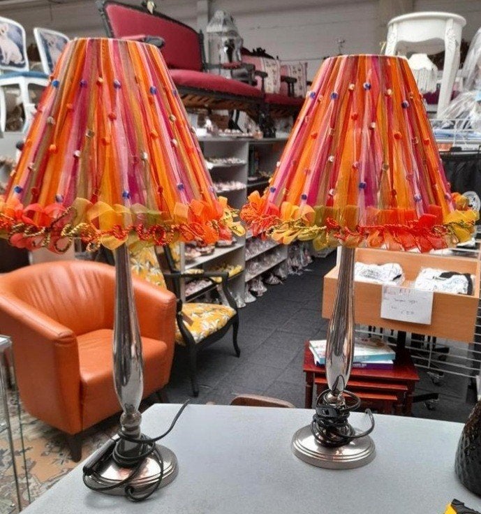 Set 2 tafel lampen, Ophalen