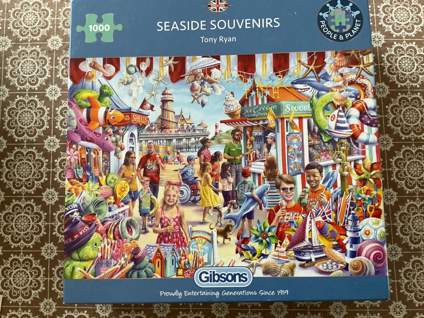 Gibson puzzel 1000 stukjes, Hobby en Vrije tijd, Denksport en Puzzels, Ophalen of Verzenden