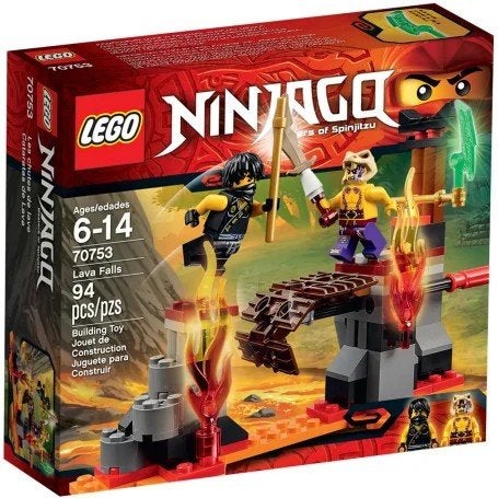 Lego Ninjago 70753 Lava Falls - 100% compleet, Lego, Inclusief instructies, Ophalen of Verzenden, Zo goed als nieuw