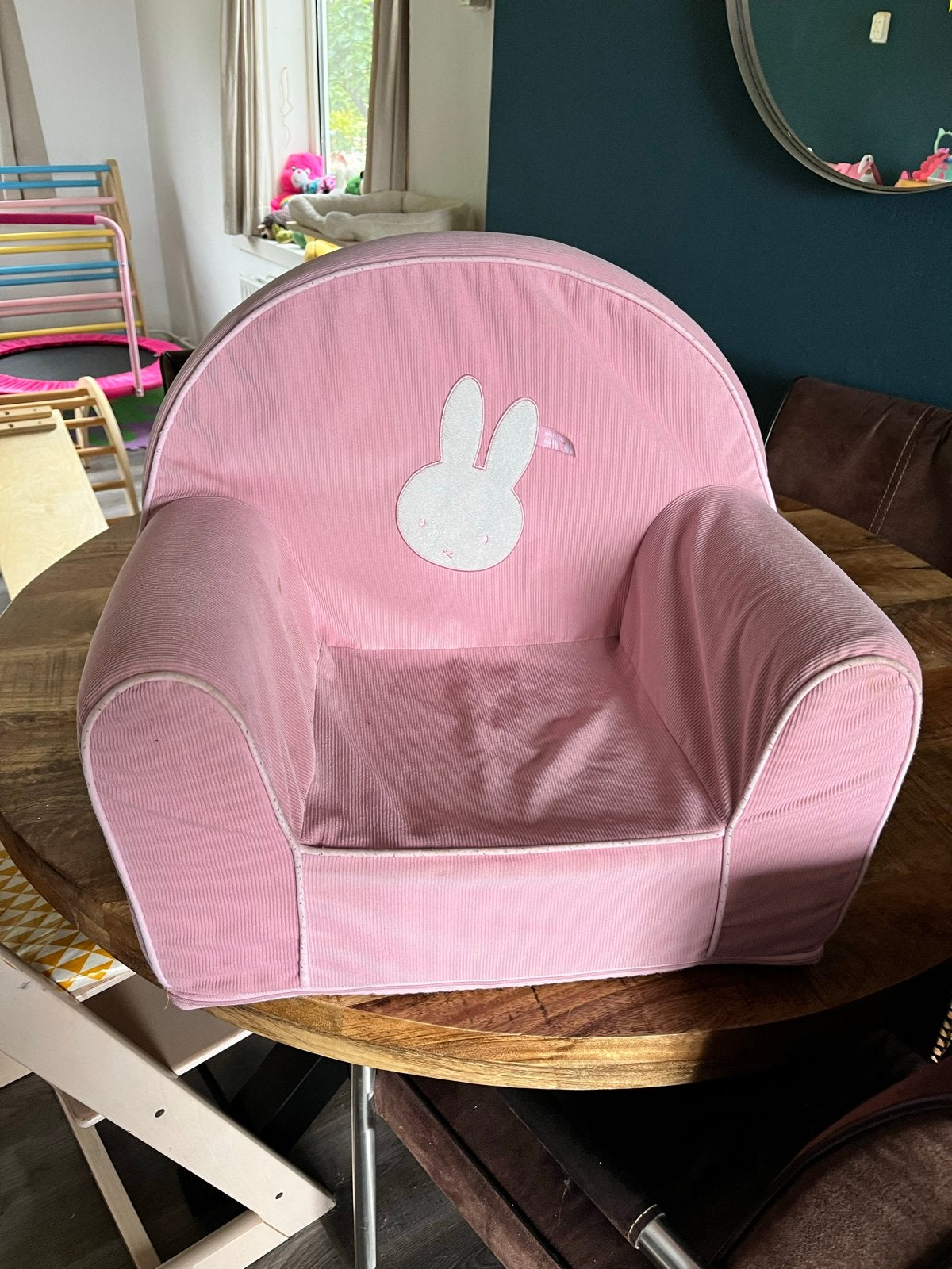 Roze kinderstoel met Nijntje opdruk, Ophalen of Verzenden, Gebruikt, Stoel