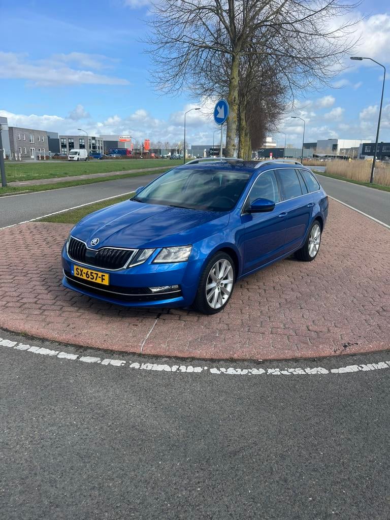 Skoda Octavia 1.0 TSI Greentech 115pk 2018 Blauw, Auto's, Skoda, 1169 kg, Blauw, Stationwagon, 630 kg