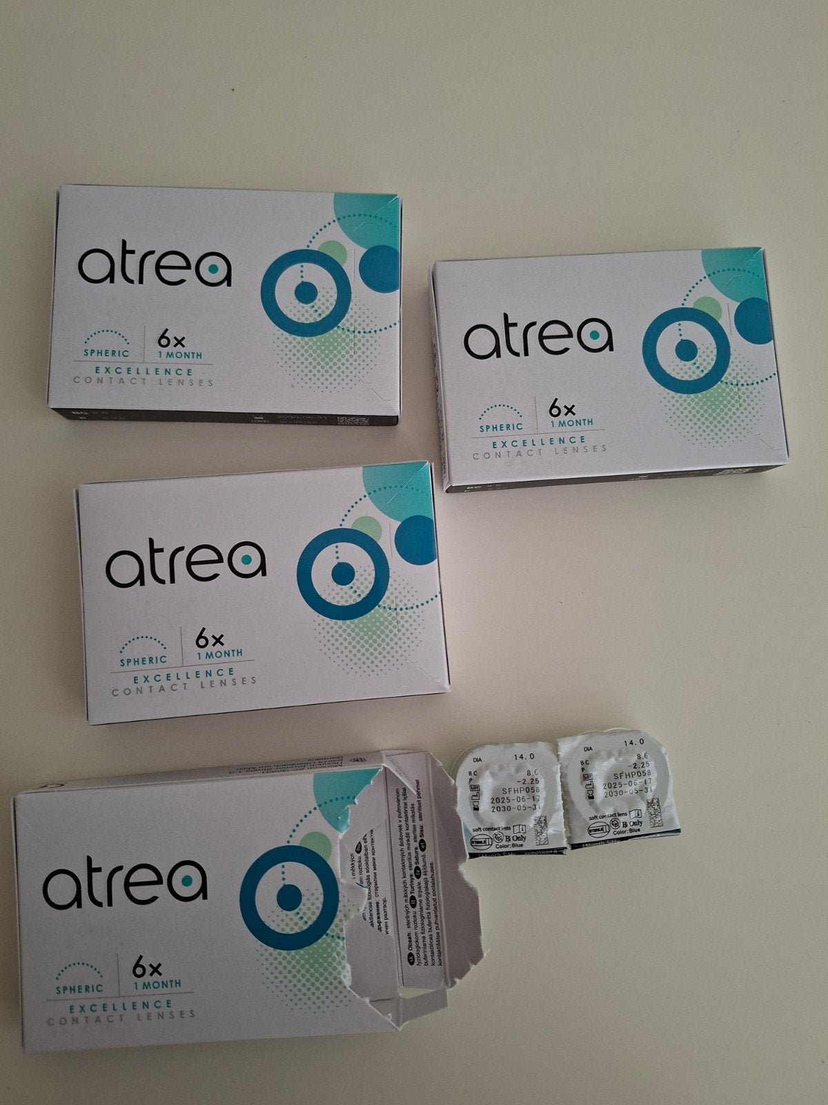 Atrea maandlenzen-2,25 contactlenzen, Ophalen of Verzenden, Nieuw, Ogen, Overige typen