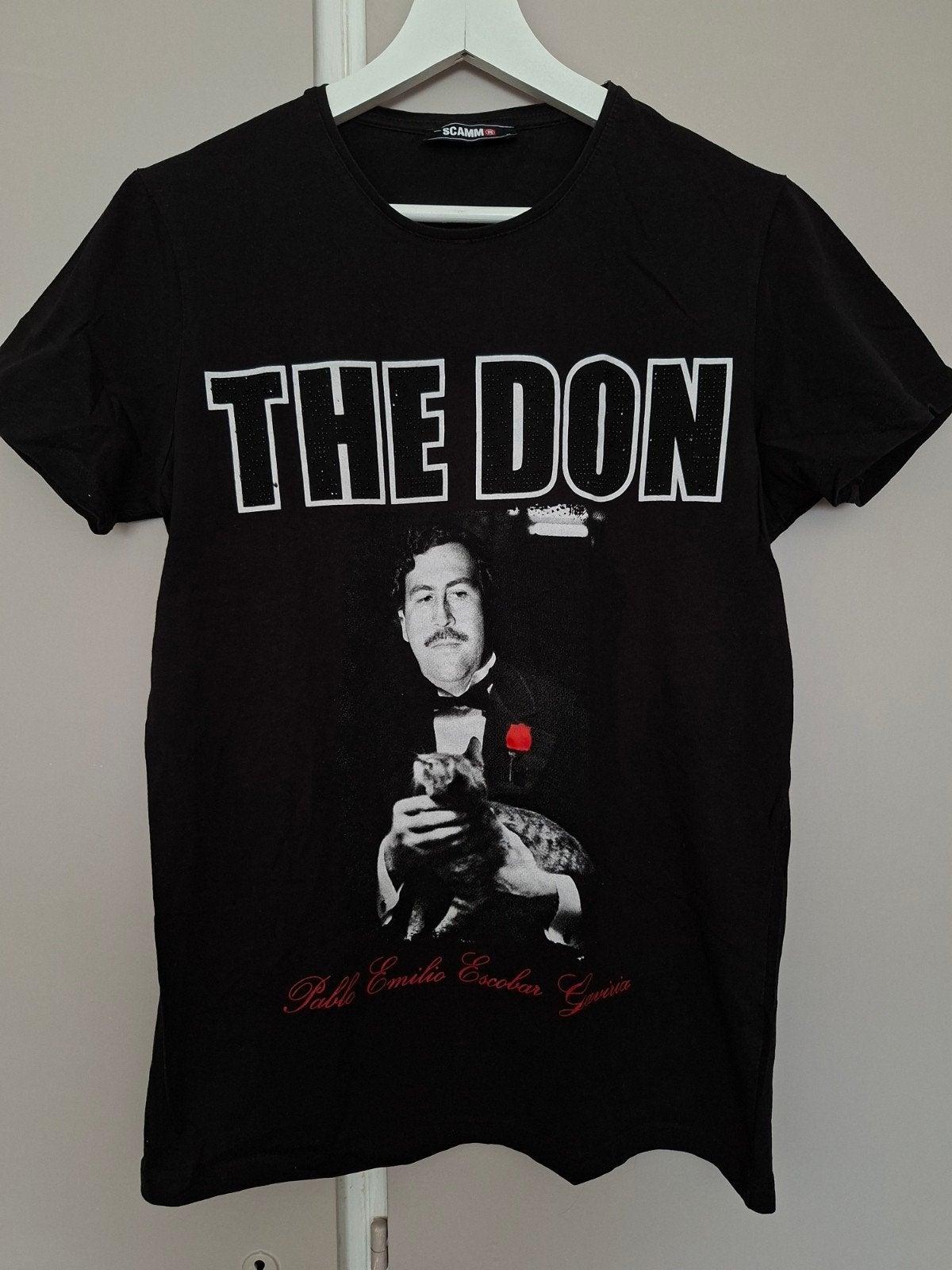 Scamm t shirt maat M, Maat 48/50 (M), Zwart, Ophalen of Verzenden, Zo goed als nieuw