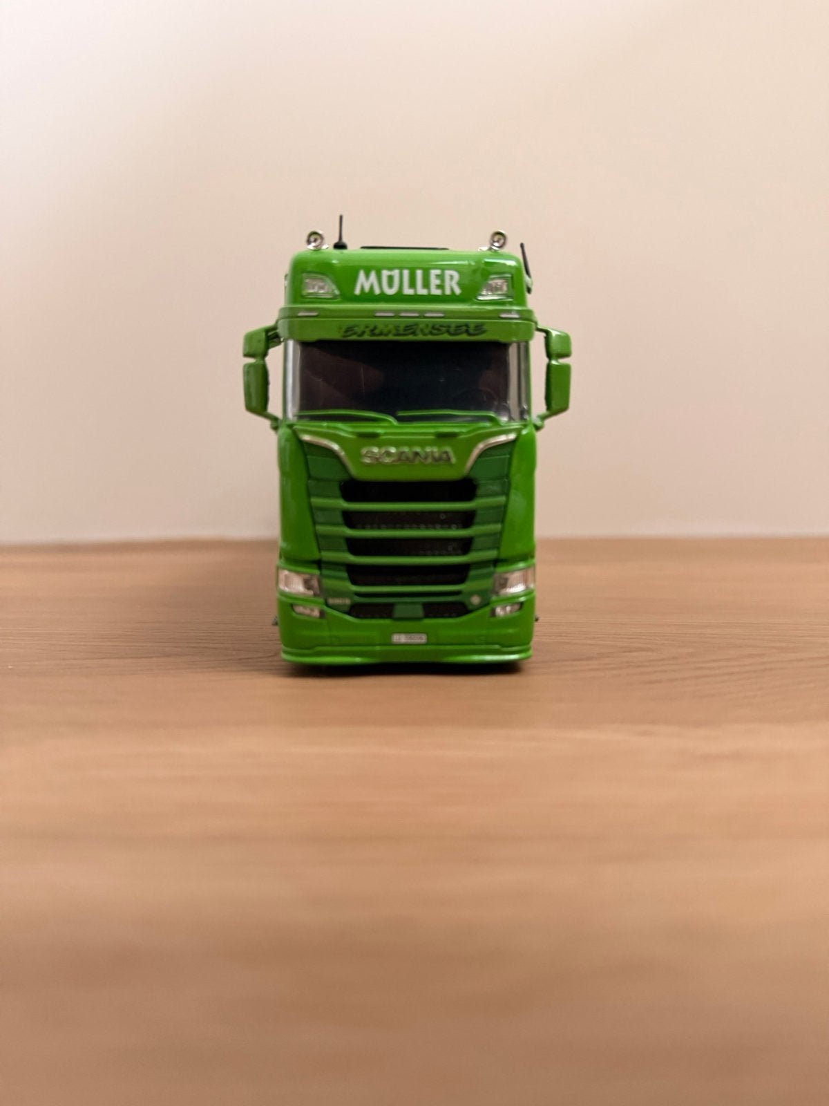 Müller Enjoy Tekno Scania S590 1:50 + Originele Doos, Ophalen of Verzenden, Nieuw, Bus of Vrachtwagen, Tekno
