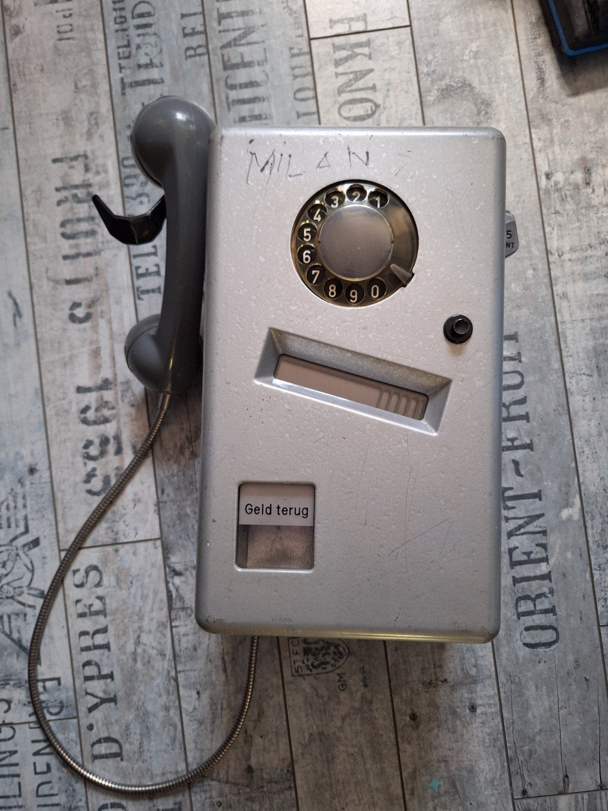 Vintage ptt muntjes/ kwartjes telefoon, Ophalen