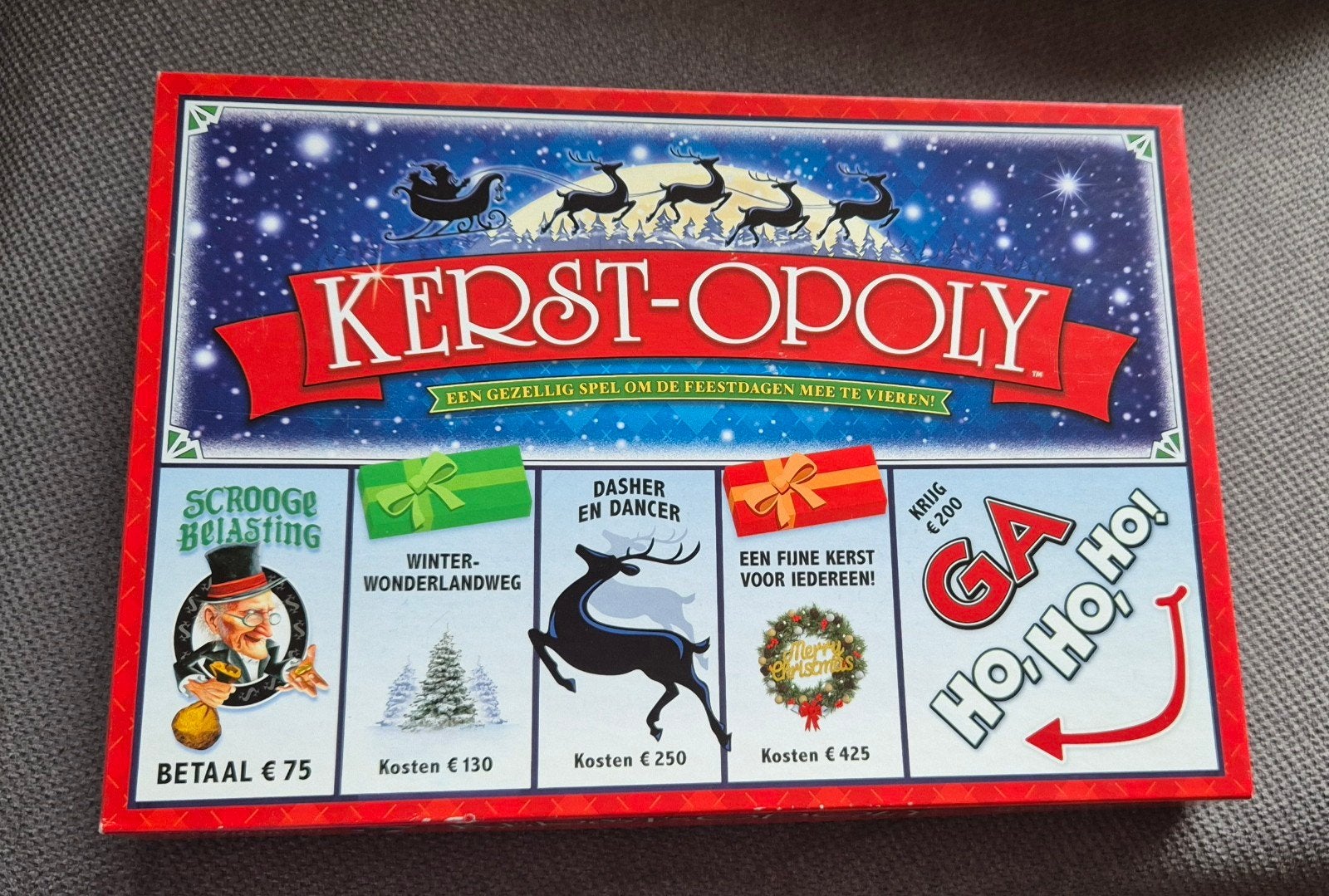 spel Kerst-Opoly, Ophalen of Verzenden, Zo goed als nieuw