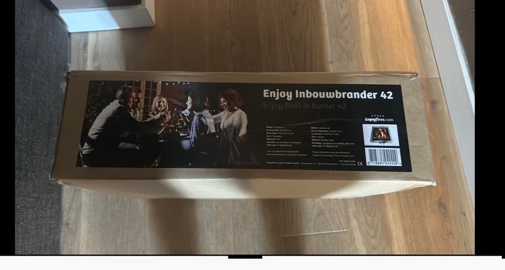Nieuwe Enjoyfires inbouwbrander 42x42x14 cm - RVS, Ophalen of Verzenden, Nieuw