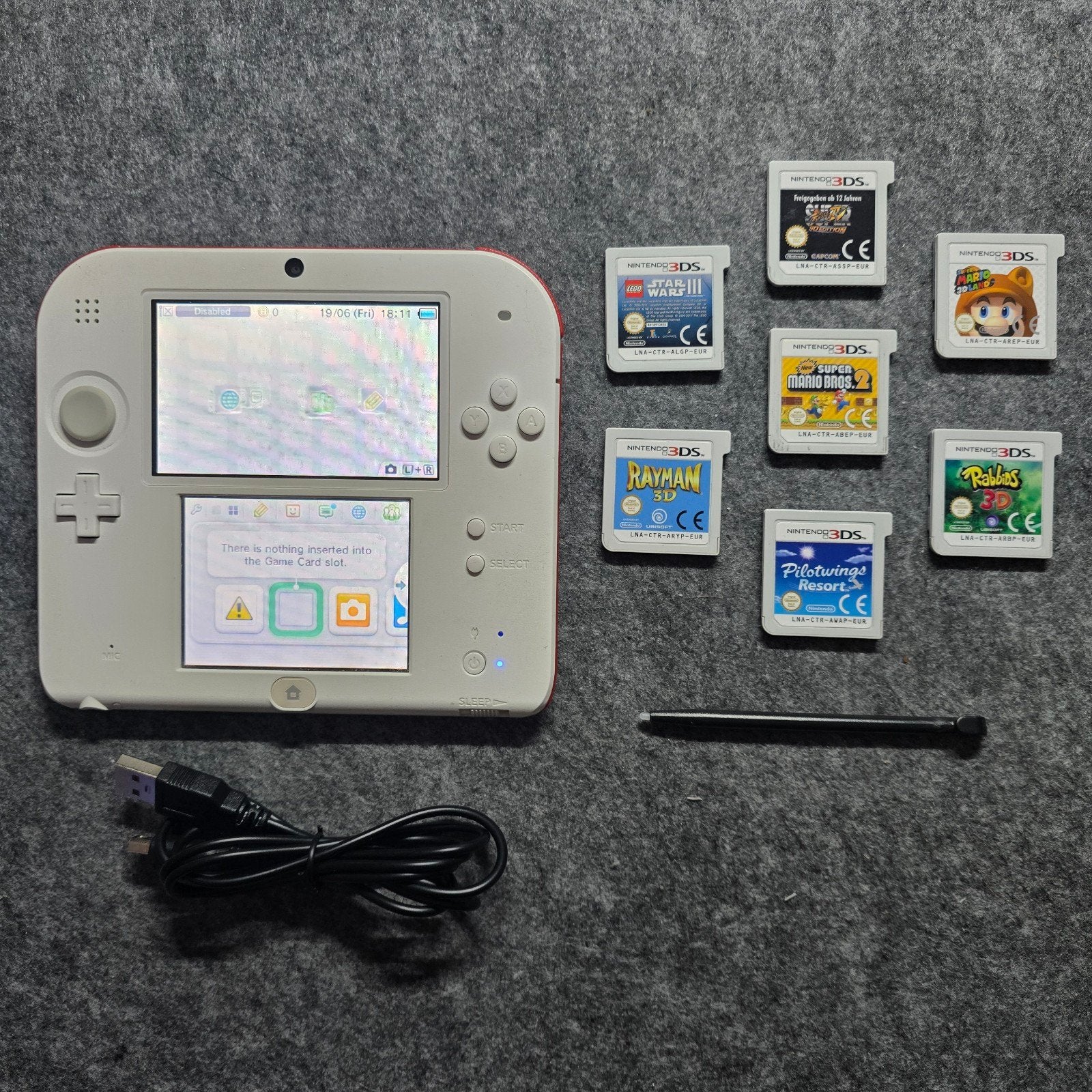 Nintendo 2DS bundel met 7 spellen, Wit, 2DS, Ophalen of Verzenden, Gebruikt