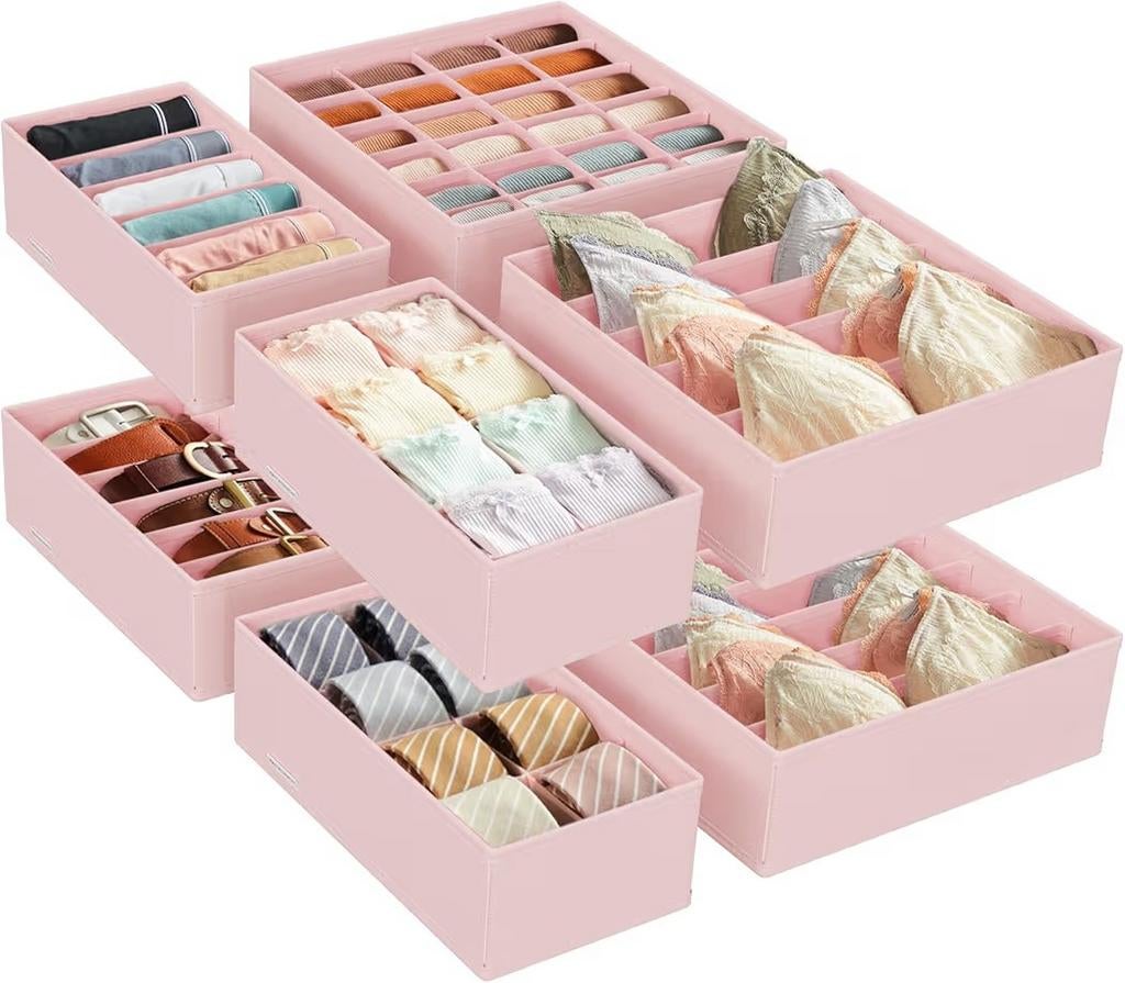 opbergdozen voor ondergoed, set van 8, lade-organizer, Zwart, Ophalen of Verzenden