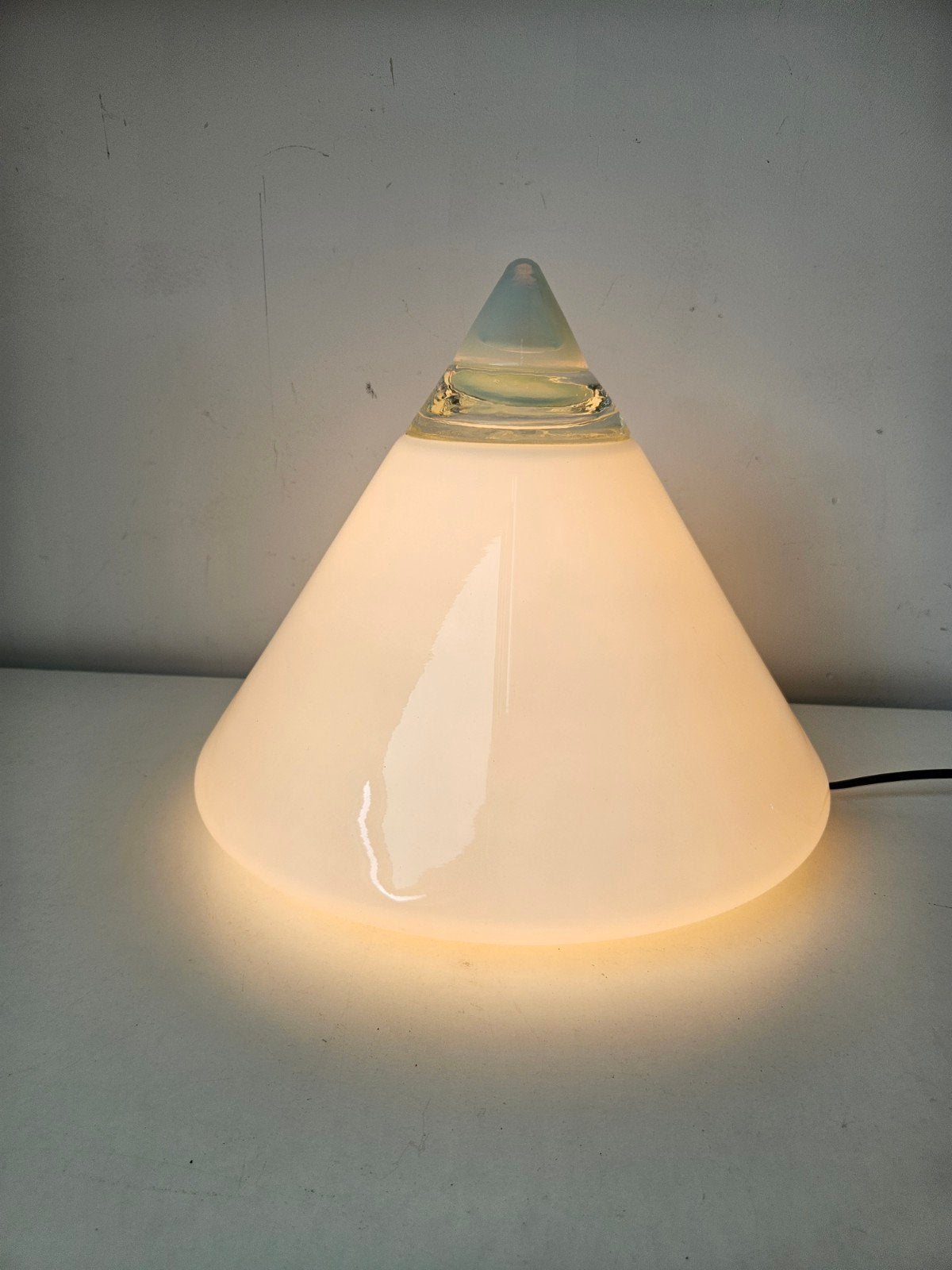 Design lamp - Italiaans design, Wit, Overige merken, Zo goed als nieuw, Glas