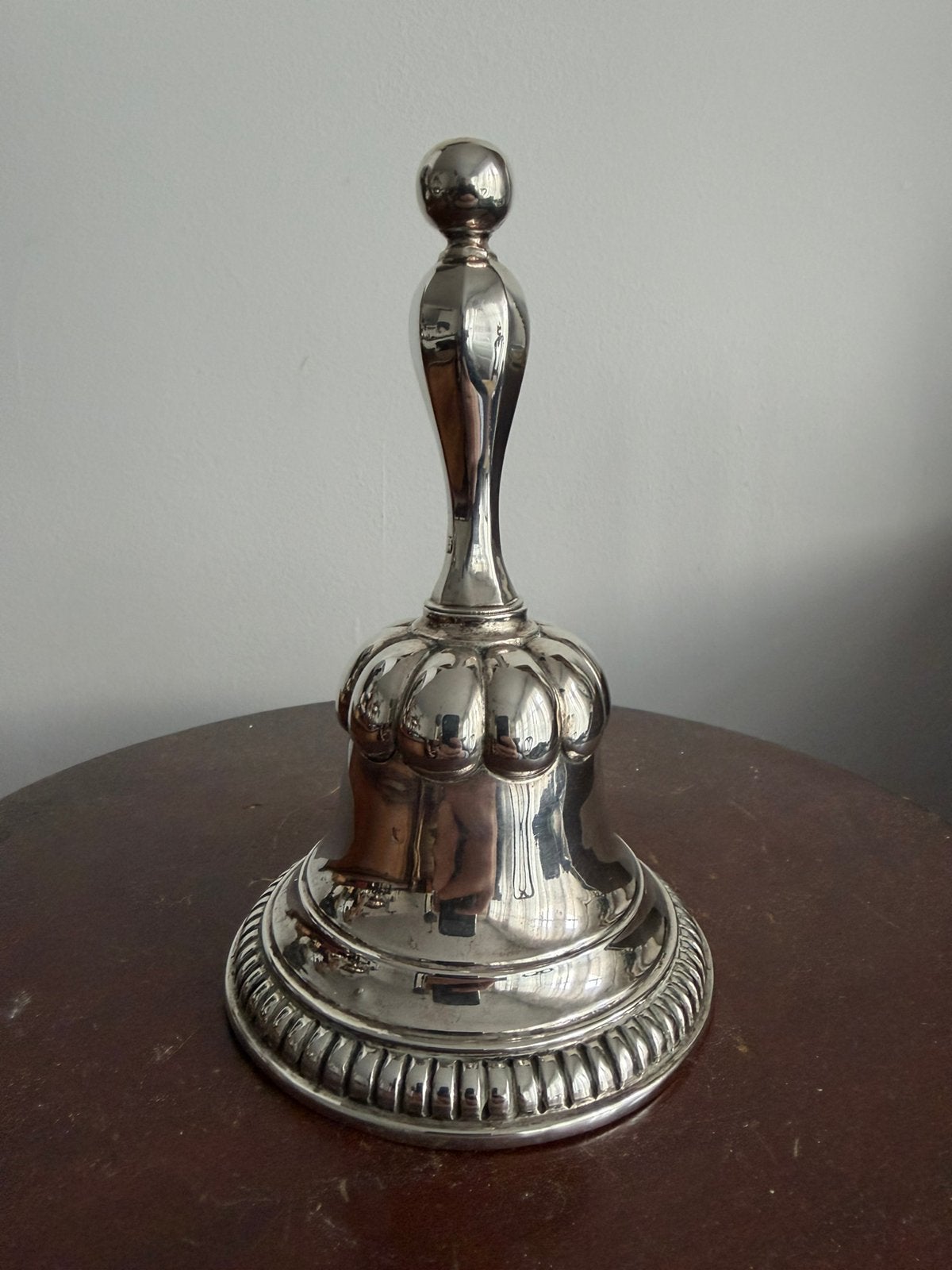 Hollandse zilveren tafelbel – 1843, Ophalen of Verzenden, Zilver