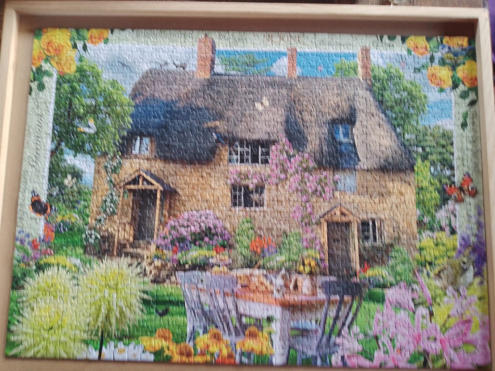 Baker's cottage 1000st Ravensburger 16873 COMPLEET, Ophalen of Verzenden, 500 t/m 1500 stukjes, Zo goed als nieuw, Legpuzzel