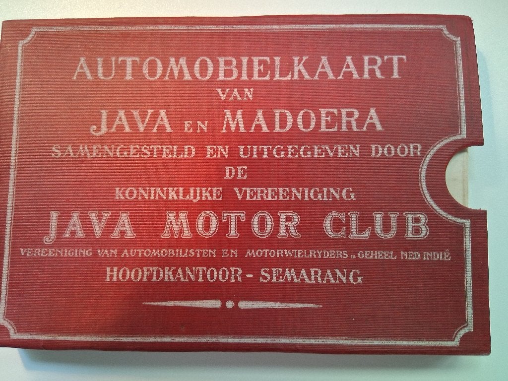 Automobielkaarten Java-Madoera vóór 1935, Onbekend, Overige gebieden, Ophalen of Verzenden, 1800 tot 2000