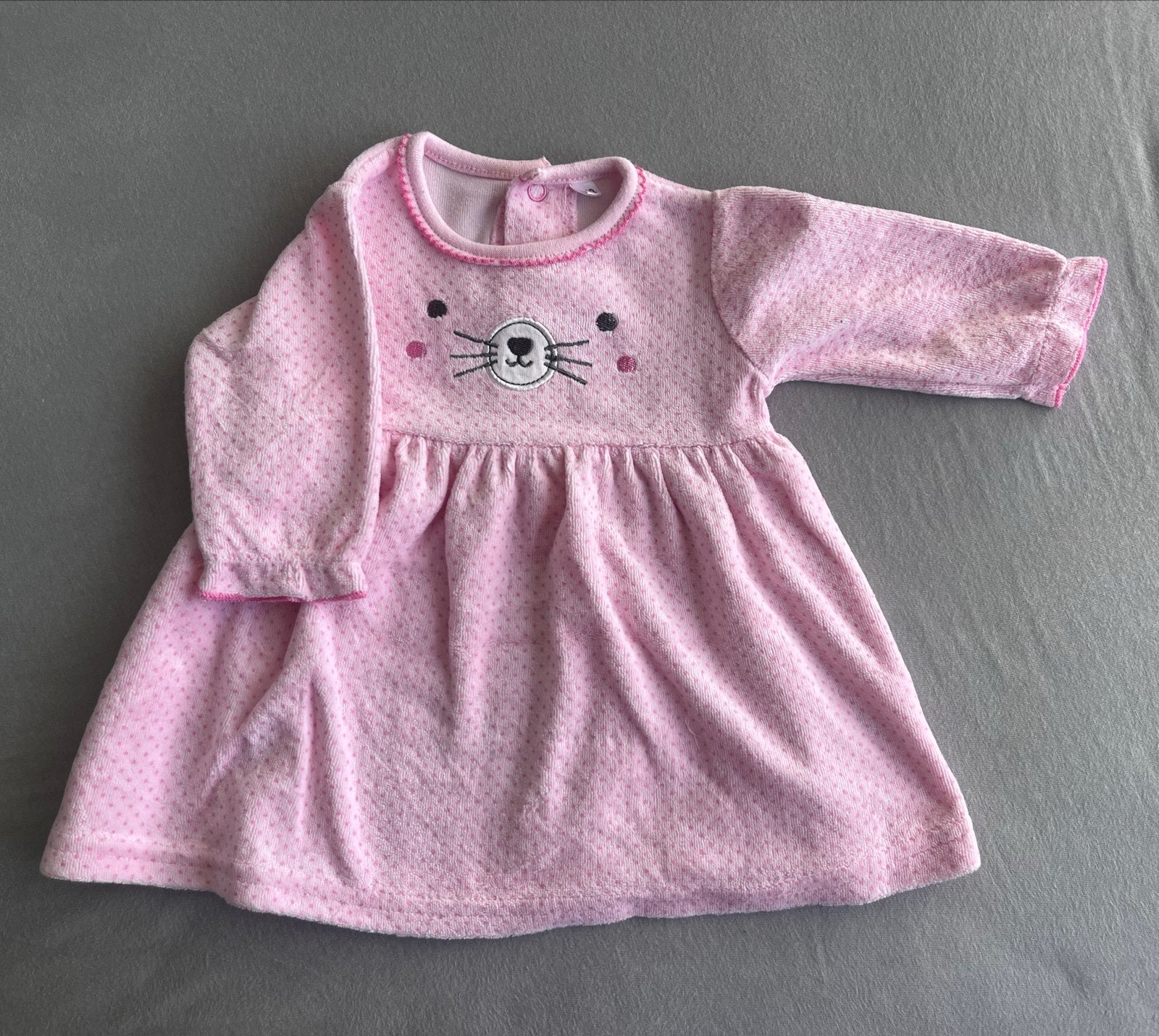 Roze babyjurkje met lange mouwen, Ophalen of Verzenden, Zo goed als nieuw, Meisje
