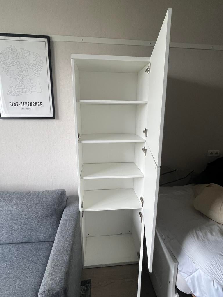 METHOD ikea vakkenkast hooglans wit, Ophalen, 50 tot 100 cm, Zo goed als nieuw, Minder dan 100 cm