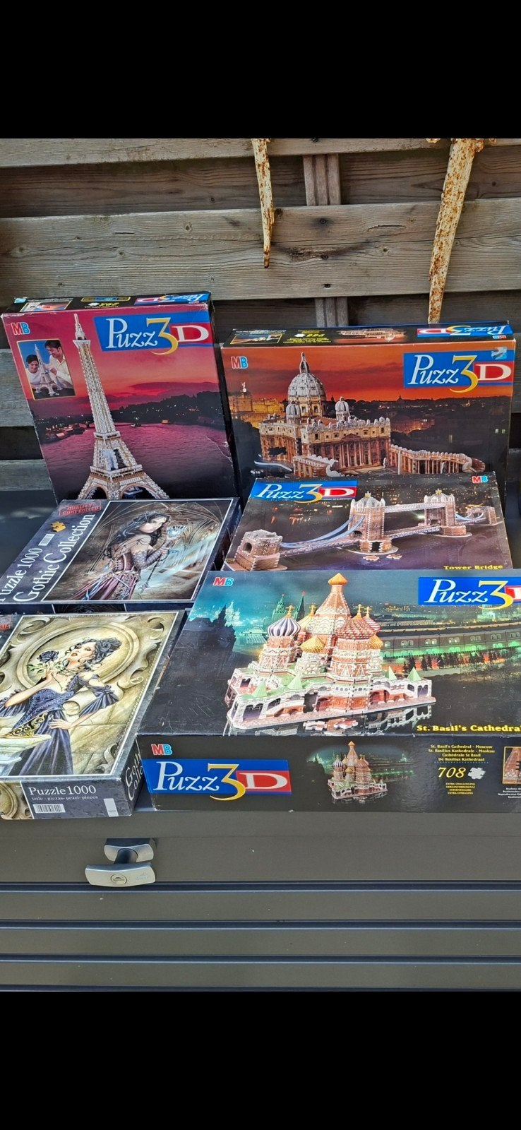 3d puzzels vier stuks, Ophalen, Minder dan 500 stukjes, Rubik's of 3D-puzzel
