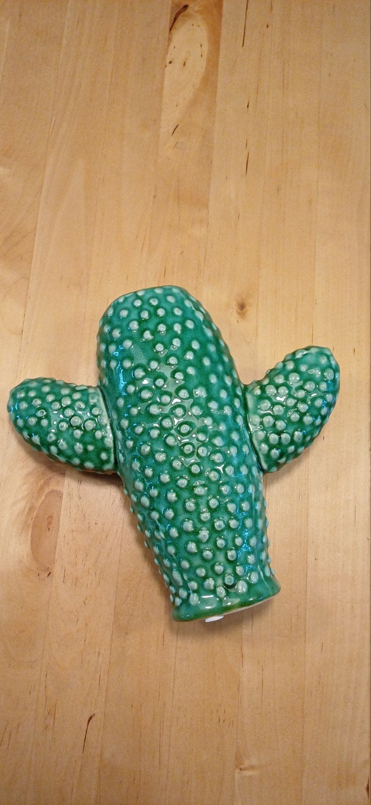 Leuke cactus vaas van Serax - Groen keramiek, Huis en Inrichting, Gebruikt, Met patroon/structuur, Ophalen of Verzenden, Steen/keramiek