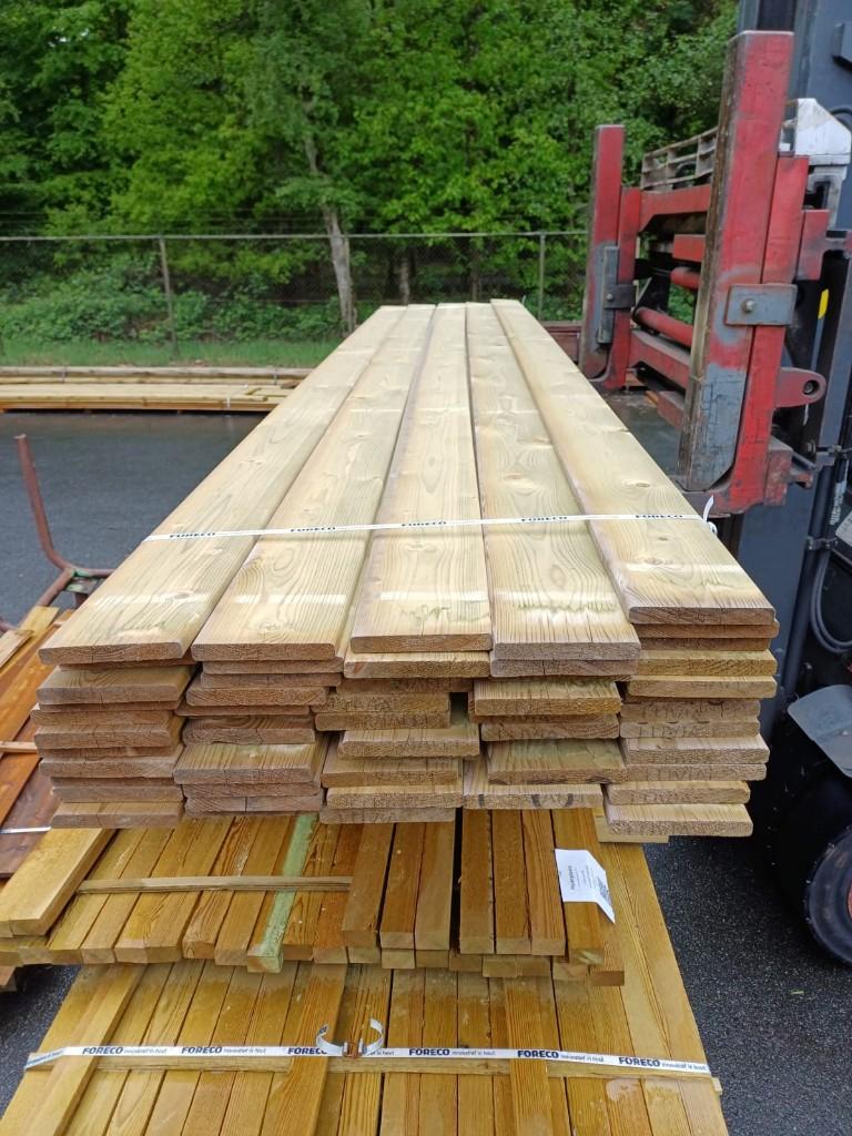 Schuttingplank 18x145 lengte 390cm nr. 719, Ophalen, Zo goed als nieuw, 250 cm of meer, Planken