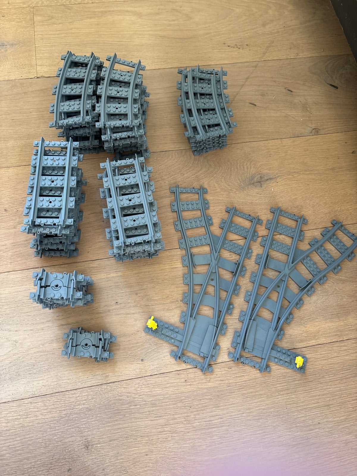 LEGO Treinrails - Bochten, Rechte Stukken & Wissels, Ophalen of Verzenden, Zo goed als nieuw, Overige typen, Lego