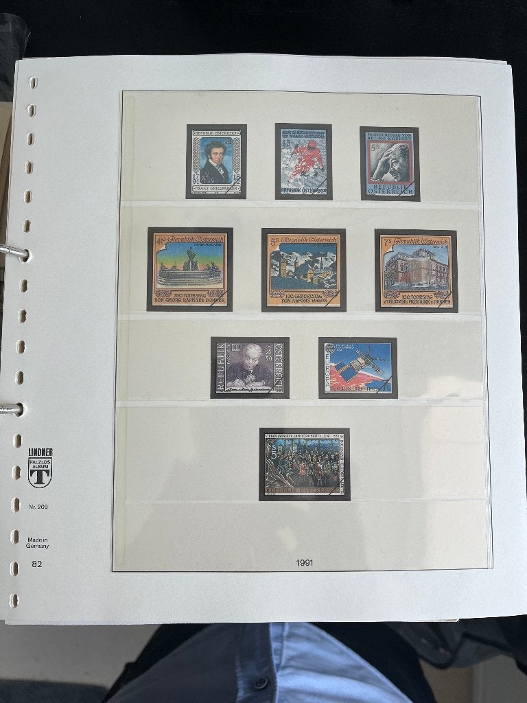 Verschillende bladen voor postzegel-albums Oostenrijk, Ophalen of Verzenden, Verzamelalbum